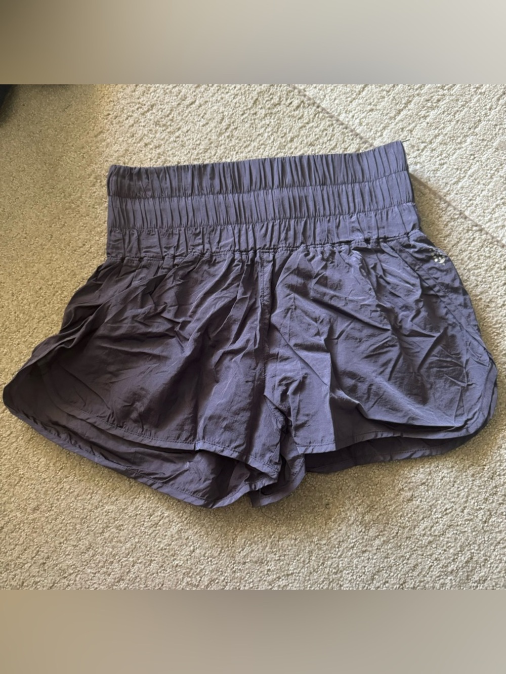 Free People FP Movement The Way Home Shorts Dark Slate Blue Size Medium